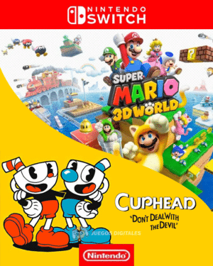 2 EN 1 MARIO 3D +CUPHEAD +JUEGO SORPRESA - NINTENDO SWITCH