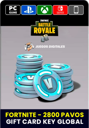Fortnite: 2800 Pavos V-Bucks GLOBAL