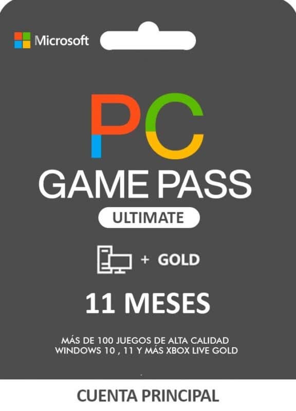 PC GAME PASS ULTIMATE SUSCRIPCIÓN DE 11 MESES CUENTA